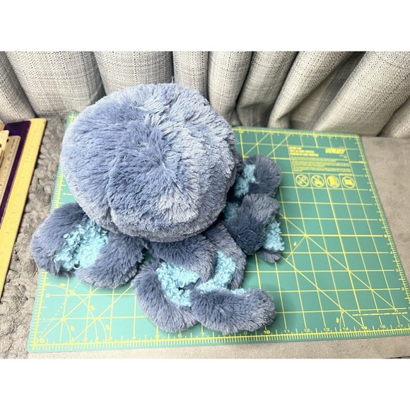 Manhattan Toy Octopus Plush Blue Stuffed Animal Curl Legs 13” - Picture 8 of 9